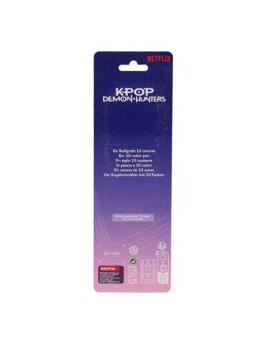 Display Boligrafo Retractil 10 Colores K-Pop Demon Hunters - Stationery | Reino Escolar: Mochilas y Regalos