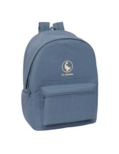 Mochila Doble Para Portatil 15.6" + Usb El Ganso Basics "Azul Azafata" | Reino Escolar: Mochilas y Regalos