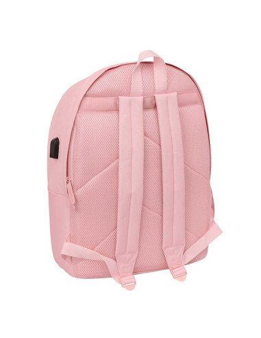 Mochila Doble Para Portatil 15.6" + Usb El Ganso Basics "Rosa" | Reino Escolar: Mochilas y Regalos