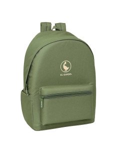 Mochila Doble Para Portatil 15.6" + Usb El Ganso Basics "Verde" | Reino Escolar: Mochilas y Regalos