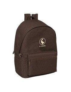 Mochila Doble Para Portatil 15.6" + Usb El Ganso Basics "Chocolate" | Reino Escolar: Mochilas y Regalos