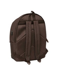 Mochila Doble Para Portatil 15.6" + Usb El Ganso Basics "Chocolate" | Reino Escolar: Mochilas y Regalos 2