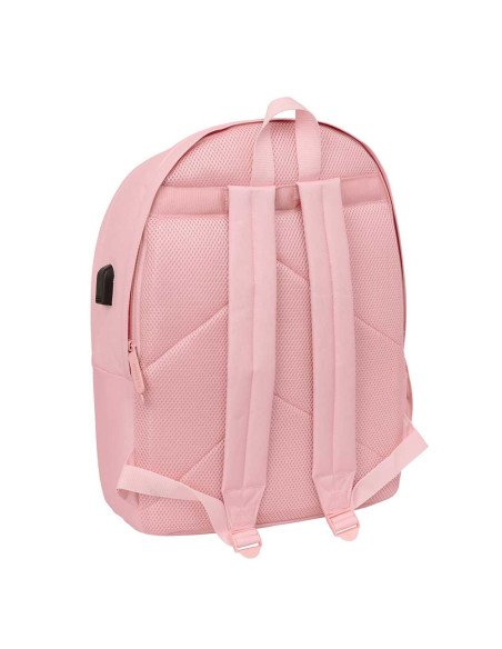 Mochila Doble Para Portatil 15.6" + Usb El Ganso Basics "Rosa" | Reino Escolar: Mochilas y Regalos