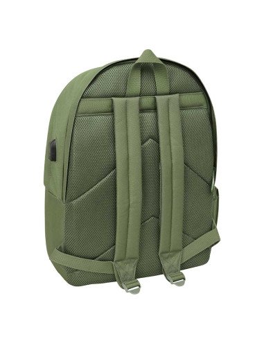 Mochila Doble Para Portatil 15.6" + Usb El Ganso Basics "Verde" | Reino Escolar: Mochilas y Regalos