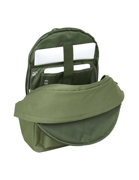 Mochila Doble Para Portatil 15.6" + Usb El Ganso Basics "Verde" | Reino Escolar: Mochilas y Regalos