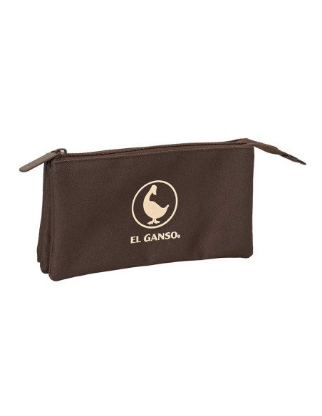 Portatodo Triple El Ganso Basics "Chocolate" | Reino Escolar
