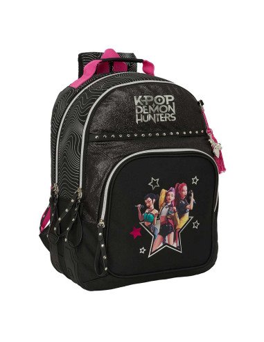 Mochila Doble Adaptable a Carro K-Pop Demon Hunters - Energy | Reino Escolar: Mochilas y Regalos