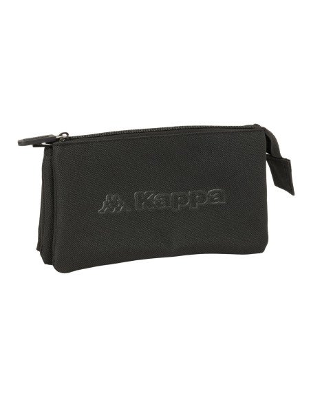 Portatodo Triple Kappa Basics "Negro" | Reino Escolar: Mochilas y Regalos