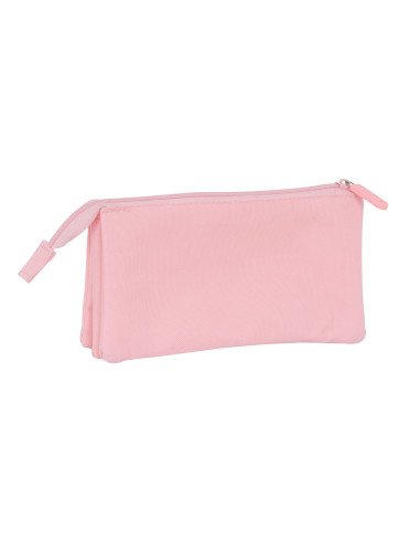 Portatodo Triple Kappa Basics "Rosa" | Reino Escolar: Mochilas y Regalos