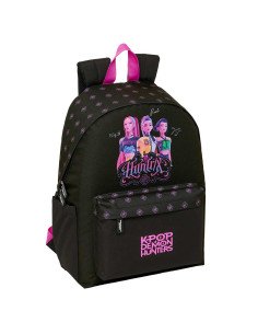 Mochila Para Portatil 14.1'' K-Pop Demon Hunters - Negra | Reino Escolar: Mochilas y Regalos