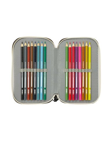 Plumier Triple 37 piezas Munich | Reino Escolar