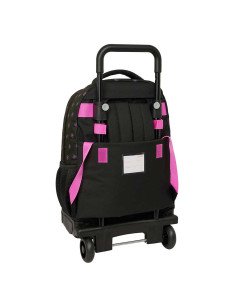 Mochila Grande con Ruedas Compact Extraible K-Pop Demon Hunters - Negra | Reino Escolar: Mochilas y Regalos 2