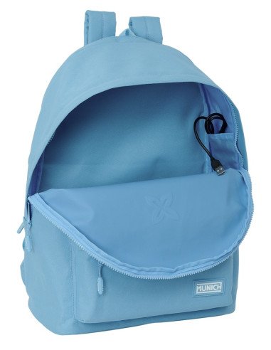 Mochila Doble Para Portatil 15.6"+Usb Munich Basicos "Azul" | Reino Escolar: Mochilas y Regalos