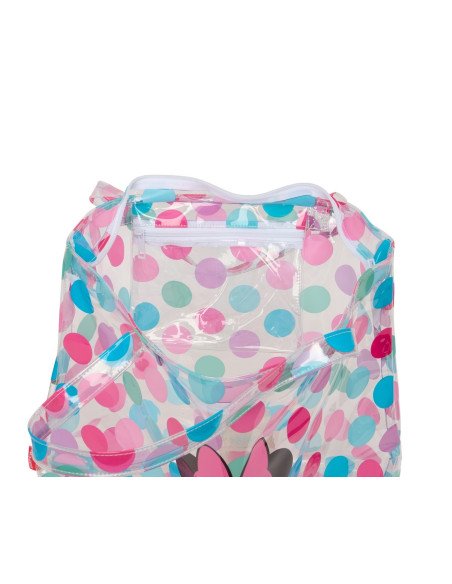 Bolso Shopping Con Cremallera Minnie Mouse "Beach" | Reino Escolar: Mochilas y Regalos