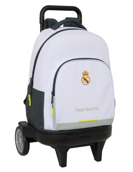 Mochila Grande Con Ruedas Compact Evol. Ext. Real Madrid Equip. 25/26 | Reino Escolar: Mochilas y Regalos