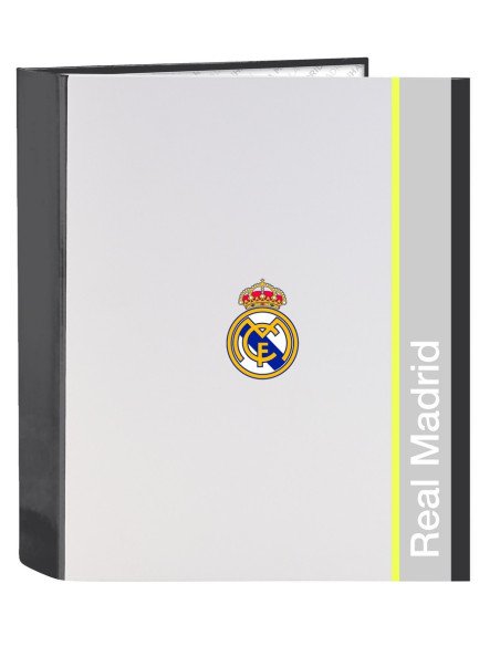 Carpeta F. 4 Anillas 35Mm Lomo Ancho Real Madrid Equip. 25-26 | Reino Escolar: Mochilas y Regalos