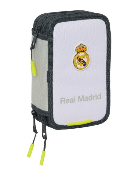Plumier Triple 37 Pcs Real Madrid Equip. 25/26 | Reino Escolar: Mochilas y Regalos