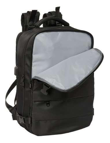 Mochila Viaje Cabina Portatil 15.6'' Real Madrid Negra | Reino Escolar: Mochilas y Regalos