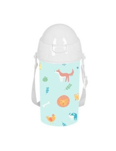 Botella 500ml Apertura Autom. Con Pajita Safta Preescolar "Pandi" | Reino Escolar: Mochilas y Regalos