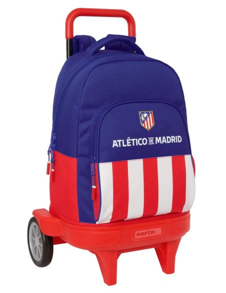 Mochila Grande Con Ruedas Compact Evol. Ext. Atlético De Madrid | Reino Escolar: Mochilas y Regalos