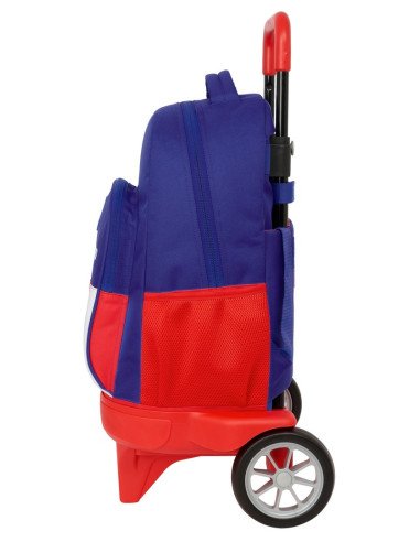 Mochila Grande Con Ruedas Compact Evol. Ext. Atlético De Madrid | Reino Escolar: Mochilas y Regalos