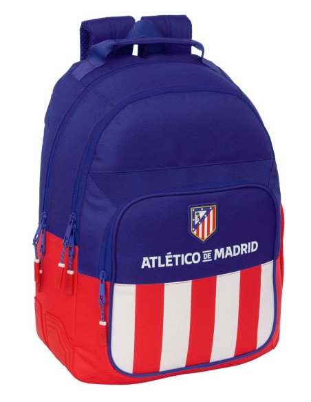 Mochila Doble Adaptable A Carro Atlético De Madrid | Reino Escolar: Mochilas y Regalos