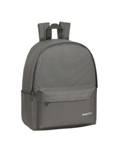 Mochila Para Portatil 14.1" Safta Gris Humo | Reino Escolar: Mochilas y Regalos