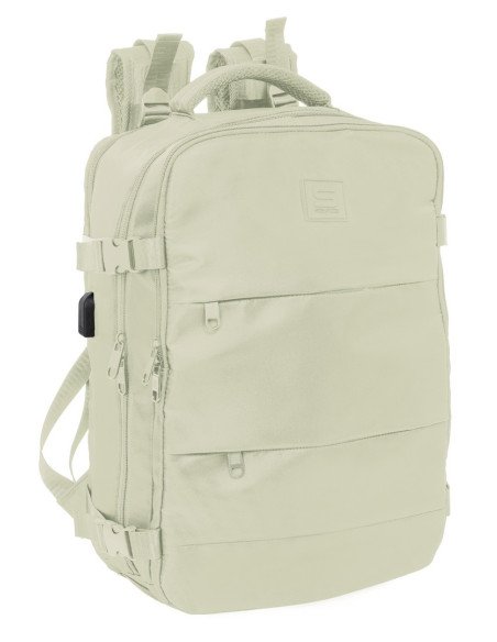 Mochila Viaje Cabina Portatil 15.6'' Safta "Beige" | Reino Escolar: Mochilas y Regalos
