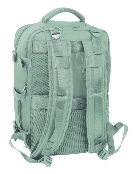 Mochila Viaje Cabina Portatil 15.6'' Safta "Verde Pastel" | Reino Escolar: Mochilas y Regalos