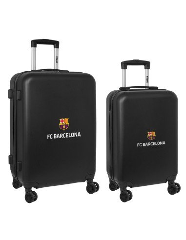 Set 2 Trolleys Cabina 20"+ Mediano 24" F.C.Barcelona 3 Equipacion | Reino Escolar: Mochilas y Regalos