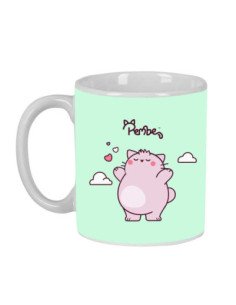 Taza Grande Pembe "The Pink Cat" | Reino Escolar: Mochilas y Regalos 2