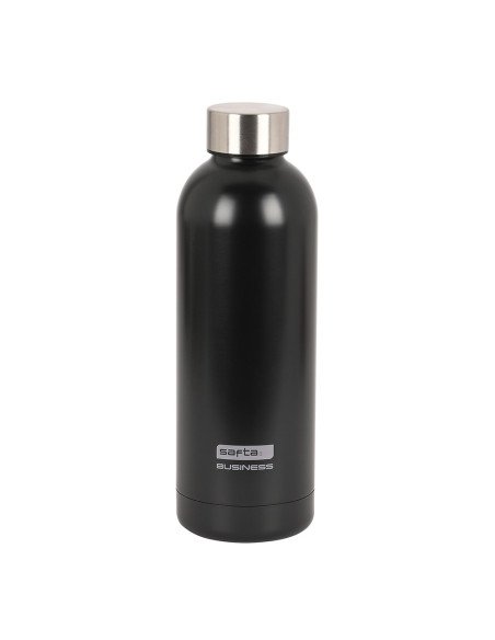 Botella Termo Acero Inoxidable 500ml Safta Business "Black" | Reino Escolar: Mochilas y Regalos