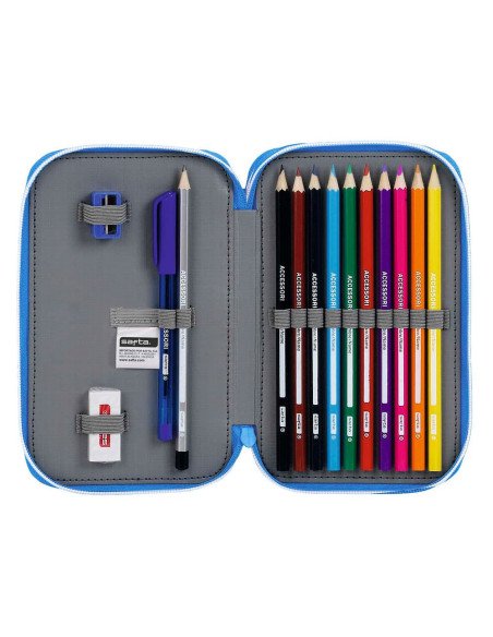 Plumier Doble Pequeño 28 piezas RCD Espanyol | Reino Escolar