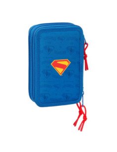 Plumier Triple 37 Pcs Superman | Reino Escolar: Mochilas y Regalos 2