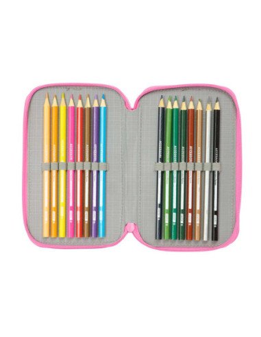 Plumier Triple 37 Pcs Gabby'S Dollhouse "Confetti" | Reino Escolar: Mochilas y Regalos