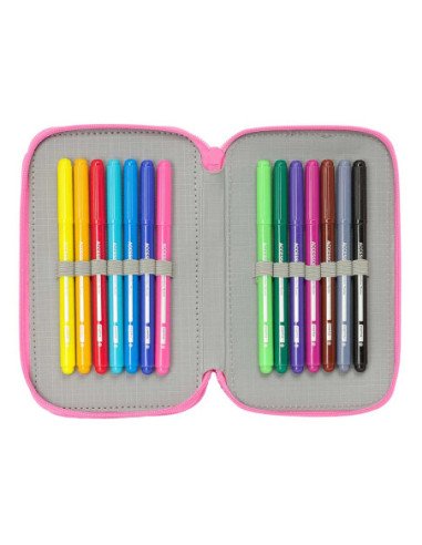 Plumier Triple 37 Pcs Gabby'S Dollhouse "Confetti" | Reino Escolar: Mochilas y Regalos