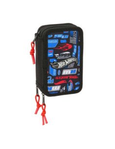 Plumier Triple 37 Pcs Hot Wheels | Reino Escolar: Mochilas y Regalos