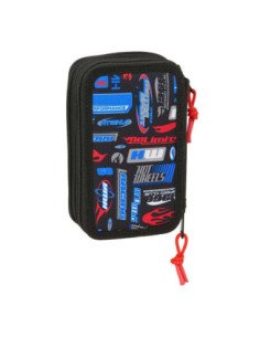 Plumier Triple 37 Pcs Hot Wheels | Reino Escolar: Mochilas y Regalos 2