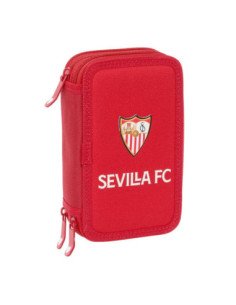 Plumier Triple 37 Pcs Resistente Al Agua Sevilla Fc | Reino Escolar: Mochilas y Regalos