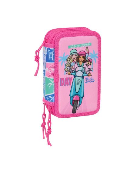 Plumier Triple 37 piezas Barbie | Reino Escolar