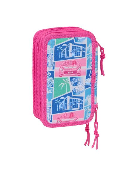 Plumier Triple 37 piezas Barbie | Reino Escolar