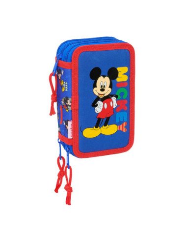 Plumier Triple 37 piezas Mickey Mouse "Today" | Reino Escolar