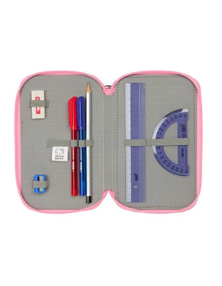 Plumier Triple 37 Pcs Hello Kitty | Reino Escolar: Mochilas y Regalos