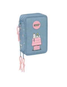 Plumier Triple 37 Pcs Snoopy | Reino Escolar: Mochilas y Regalos