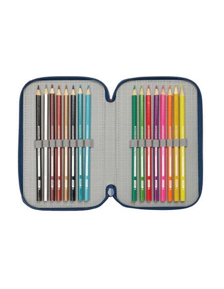 Plumier Triple 37 piezas Spider-Man | Reino Escolar