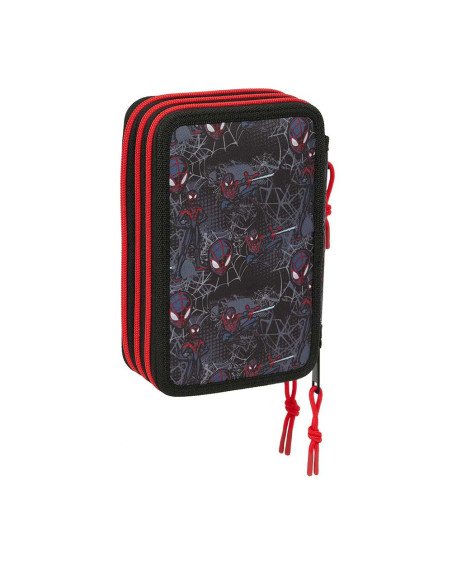Plumier Triple 37 piezas Miles Morales | Reino Escolar