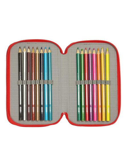 Plumier Triple 37 piezas Spidey | Reino Escolar