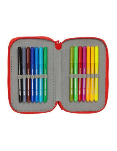 Plumier Triple 37 piezas Spidey | Reino Escolar