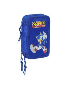 Plumier Triple 37 Pcs Sonic | Reino Escolar: Mochilas y Regalos