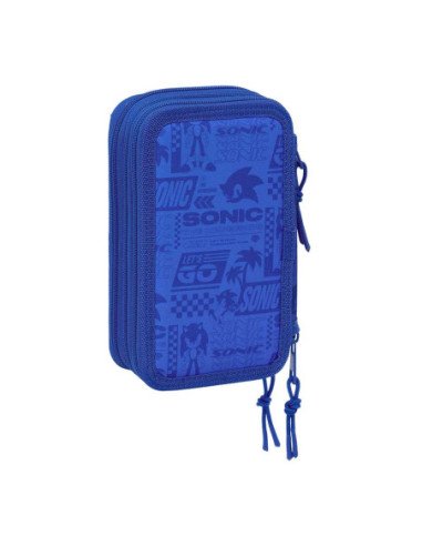 Plumier Triple 37 piezas Sonic | Reino Escolar